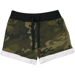 Kids Girls Shorts Fleece Camouflage Tartan Dance Gym Summer Hot Short Pants 5-13