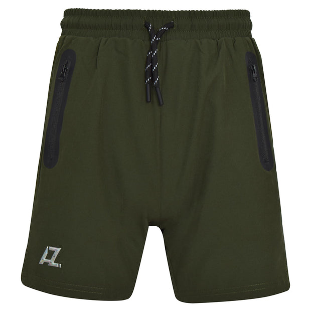Kids Boys Active PE Summer Lightweight Shorts Zip Pockets Adjustable Waistband