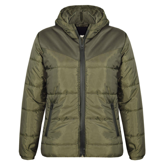 Boys Girls Jacket Kids Padded Puffer Bubble Hooded Zipped Warm Thick Coats 3-13