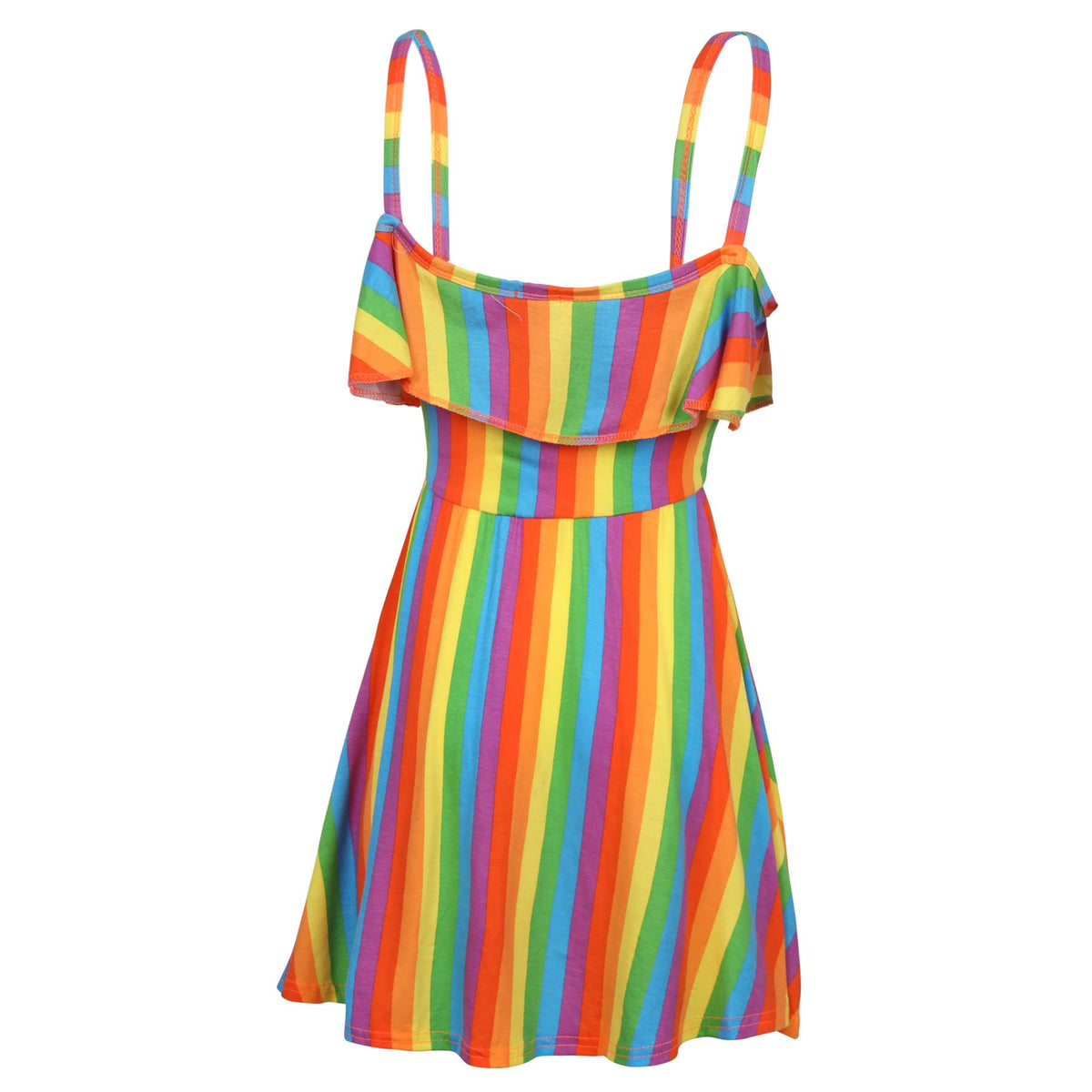 Girls Rainbow Clothing Crop Tops Skirts Dresses Jumpsuits Leggings Party Wear