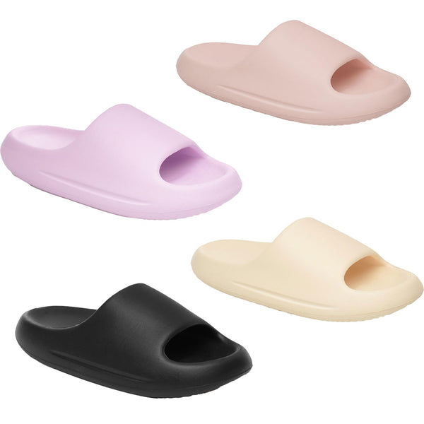 A2Z 4 Kids Teen Girls Womens Open Toe Cloud Slipper Thick Sole Foam Sliders