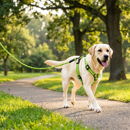 A2Z Dog Collar Harness And Lead Set Reflective Adjustable Walking Set