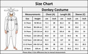 Kids Xmas Nativity Donkey Outfit School Play Flannel Fleece Fancy Dress Outfit