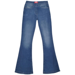 Womens Denim Jeans Comfort Stretch Flared Bell Bottom Fashion Pants For Ladies