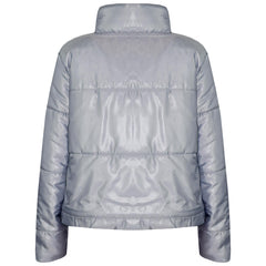 Girls Jacket Kids Wetlook Cropped Padded Quilted Puffer Bubble Jackets Coat 5-13
