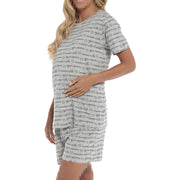 A2Z Ladies Maternity Shorts Pyjamas Set Printed Jersey Cotton Top Shorts Pyjamas Set Short Sleeves Pregnancy Nightwear PJS For Women