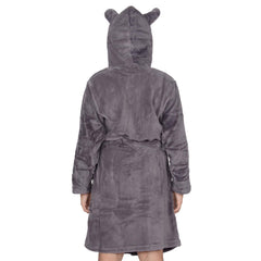 Kids Bathrobe Animal Face Nightgown Kids Rhino hooded Towel Dressing Gown