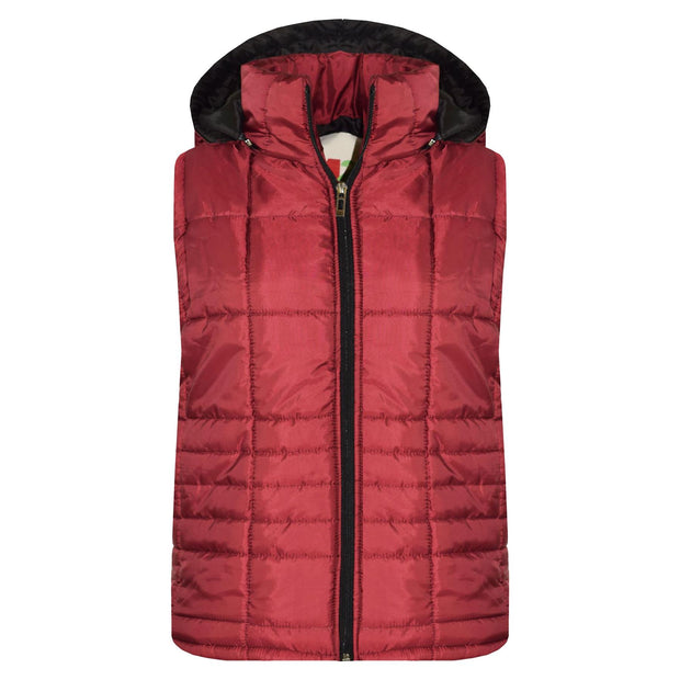 A2Z 4 Kids Girls Boys Sleeveless Hooded Padded Quilted Lined Gilet Bodywarmer Fashion Jackets Age 5 6 7 8 9 10 11 12 13 Years