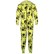 Kids Unisex Onesie Girls Boys Skull & Cross Bone Print Onesies All In One Jumpsuit PJ's New Age 5-13 Years - A2Z 4 Kids