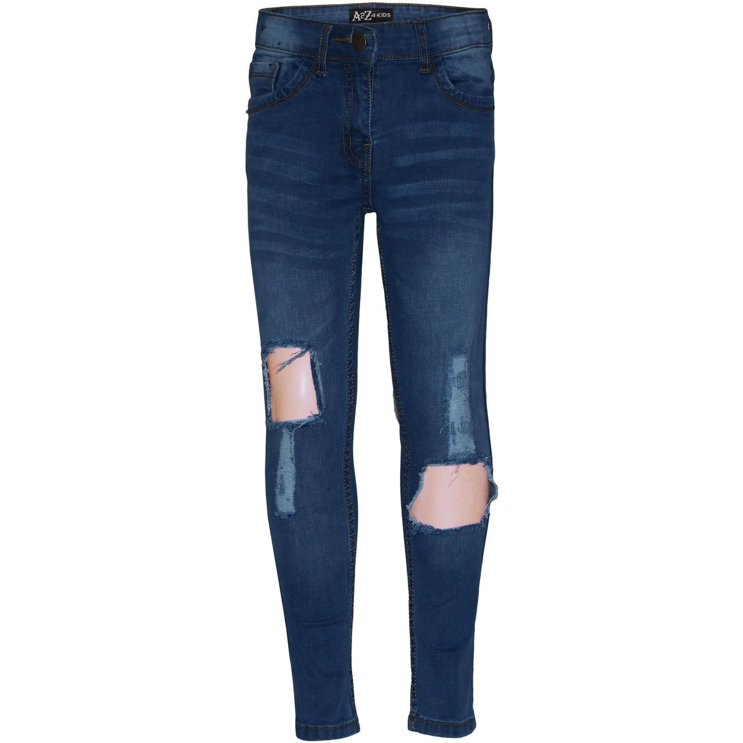 Kids Girls Skinny Ripped Jeans Denim Stretchy Fashion Pants Jeggings 5-13 Years