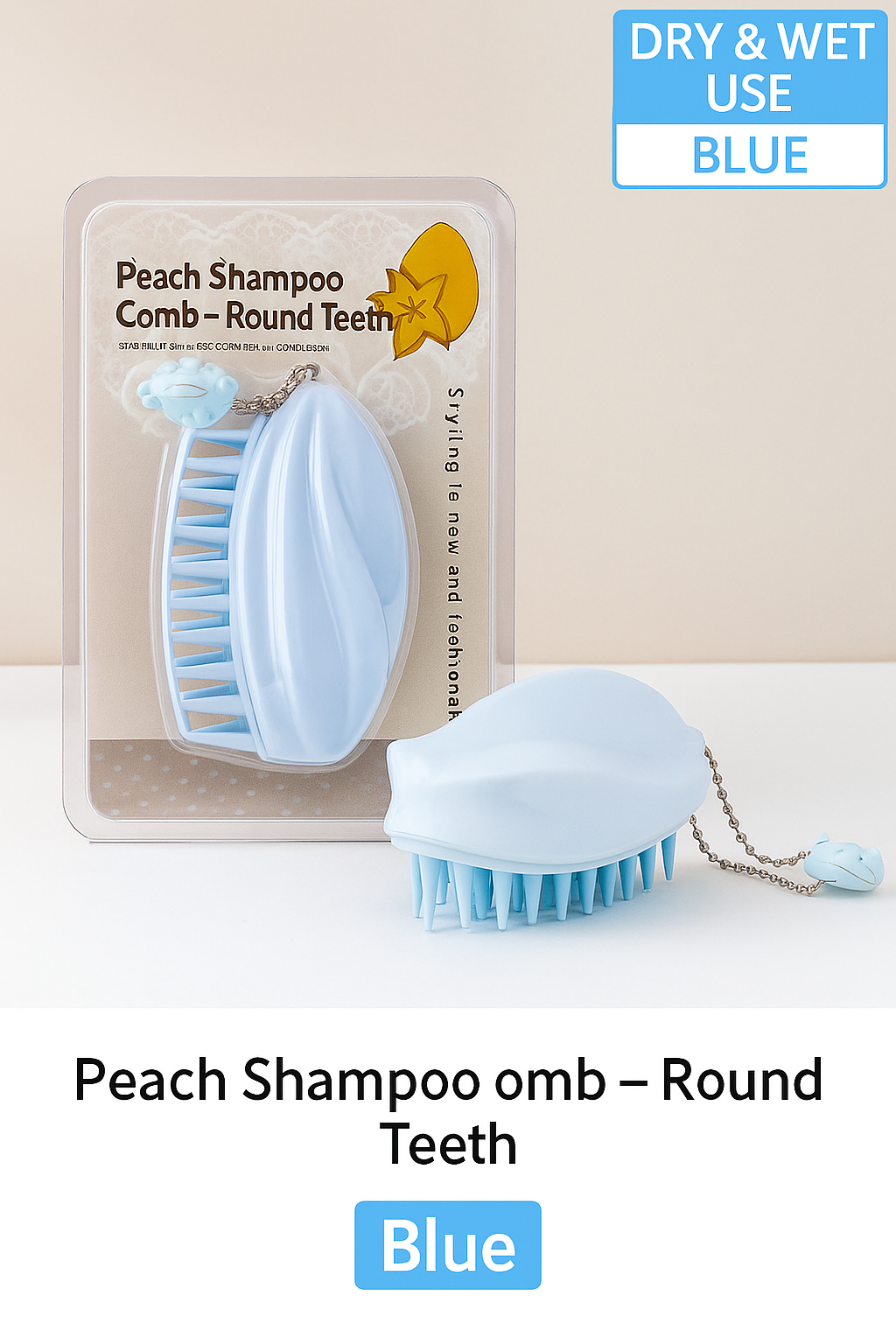 Japanese Scalp Massager Silicone Brush Ergonomic Wet & Dry Head Cleanser