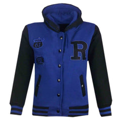 Kids Baseball Hooded R Fashion NYC/FOX Jacket Long Sleeve Coat Girls Boys 2-13Yr