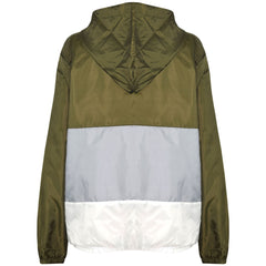Kids Girls Boys Windbreaker Contrast Panel Jackets Hooded Raincoat Rain Mac 5-13
