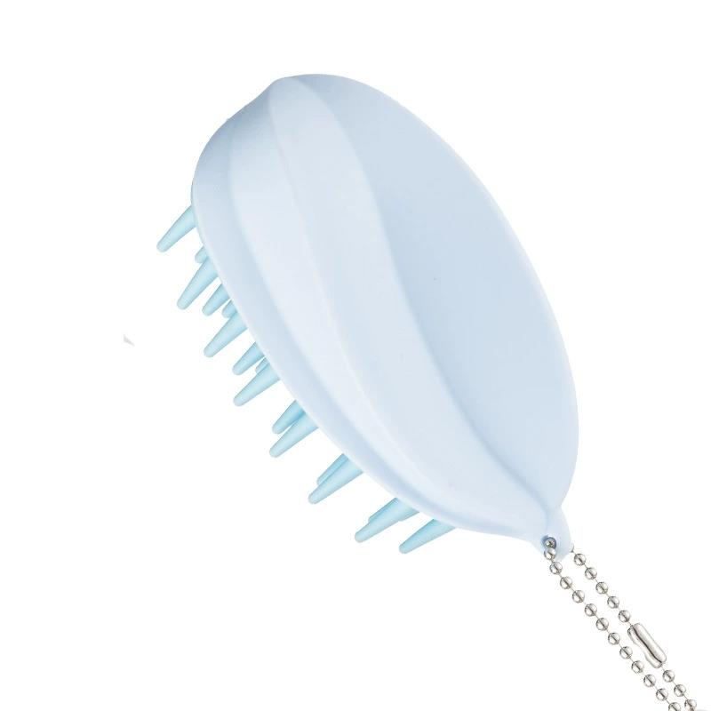 Japanese Scalp Massager Silicone Brush Ergonomic Wet & Dry Head Cleanser