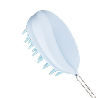 Japanese Scalp Massager Silicone Brush Ergonomic Wet & Dry Head Cleanser