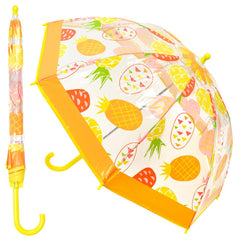 A2Z Kids POE Clear Dome Umbrella Wind and Rain Resistant Outdoor Travel Brolly