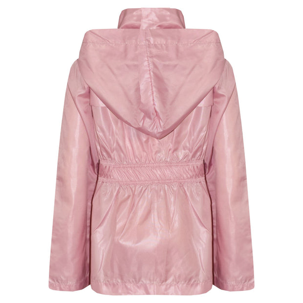 A2Z 4 Kids Raincoat Jackets Baby Pink Windbreaker Waterproof Parka Shower Resistant Hooded Raincoat Childrens Girls Age 5-13 Years