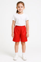 Kids Girls Boys Shadow Stripe PE Shorts Sports Football Gym School Short 2-13