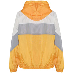 A2Z 4 Kids Windbreaker Mustard Waterproof Raincoat Jackets Contrast Panels Shower Resistant Lightweight Hooded Coat Girls Boys Age 5-13 Years - A2Z 4 Kids