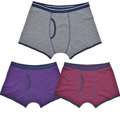 A2Z Mens Narrow Stripe Stretch Trunks Pack Of 3 Knickers Elasticated Waistband