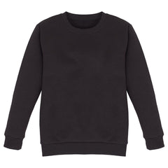 Kids Girls Boys Sweatshirt  Plain Crew Round Neck Uniform  Age 2-13 Years