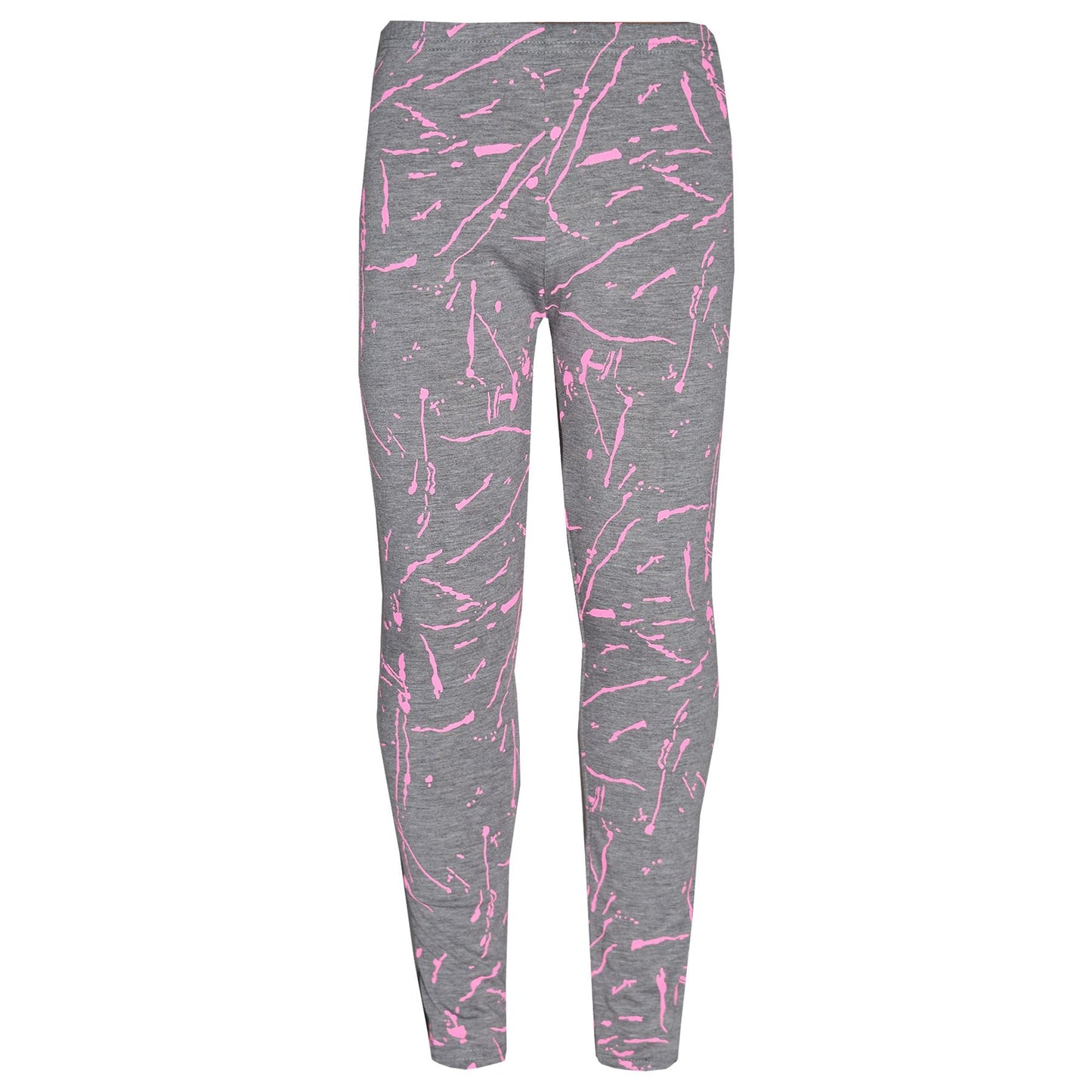 Girls Top Kids Splash Print Stylish Crop Top & Fashion Legging Set Age 7-13 Year