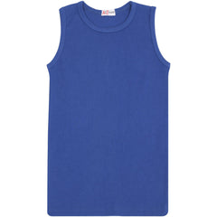 Kids Girls Ribbed Vest Top 100% Thick Cotton Fashion Tank Tops T Shirt 2-13 Year