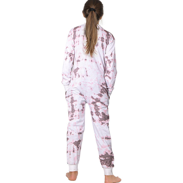 A2Z 4 Kids Cotton Onesie for Kids Onesie Pyjamas Lounge Wear Stone Tie Dye Printed Sleepsuit Comfy Gifts for Children Girls Age 5-6, 7-8, 9-10, 11-12 & 13