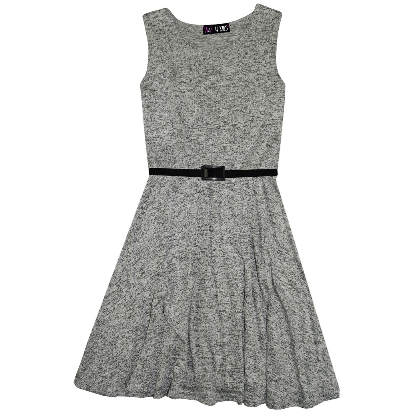 Kid Girls Skater Dress Knitted Trendy Fashion Top Party Dresses New Age 7-13 Yr