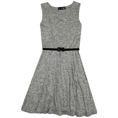 Kid Girls Skater Dress Knitted Trendy Fashion Top Party Dresses New Age 7-13 Yr