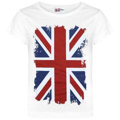 Kids Unisex England Flag Print Football World Cup Soft T Shirt Top