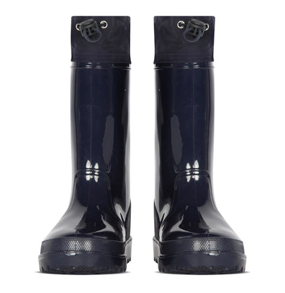 Kids Girls Boys Wellies Wellington Twin Tread Rainboot Non Slip Waterproof Shoes