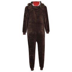 Kids Girls Boys A2Z Onesie One Piece Soft Fluffy Wolf All In One Costume 5-13 Yr
