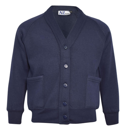 Kids Girls Scouts School Uniform Cardigan Long Sleeve Sweat Knitted Cardigan