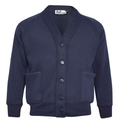 Kids Girls Scouts School Uniform Cardigan Long Sleeve Sweat Knitted Cardigan