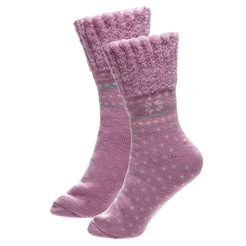 A2Z Ladies Fairisle Thermal Cosy Bed Socks with Grips Extra Warm Winter Footwear
