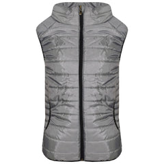 Kids Girls Boys Sleeveless High Neck Padded Lined Gilet Bodywarmer Jackets 5-13Y