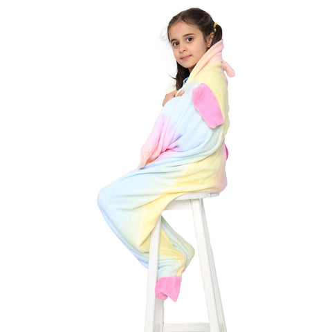 Kids Blanket Unicorn Soft Fleece Blankets Sleeping Bag Fancy Dresses One Size