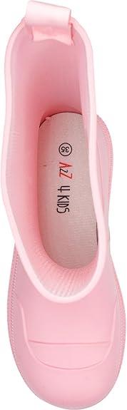 Kids Girls Wellington Wellies Non-Slip Waterproof Lightweight Rain Boots