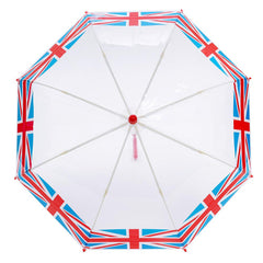 A2Z Kids POE Clear Dome Umbrella Wind and Rain Resistant Outdoor Travel Brolly