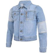 Mens Jacket Fashion Denim Jacket Long Sleeves Bomber Coat for Mens S,M,L,XL,XXL