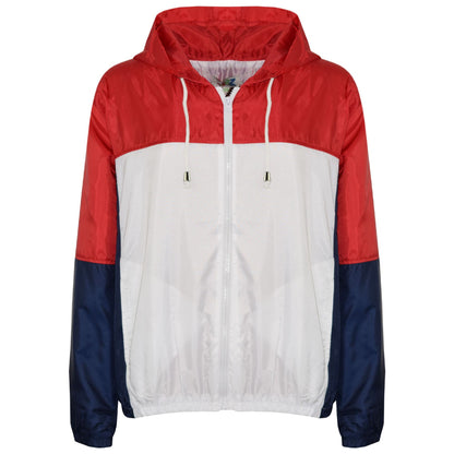 Kids Girls Boys Windbreaker Zipped Jackets Hooded Raincoats Age 5-13 Years