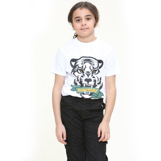 Kids Girls T Shirts Roarsome Printed Summer Tank Top & Tees