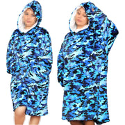 A2Z Unisex Mens Ladies Oversized Kangaroo Pocket Hooded Animal Wearable Blanket
