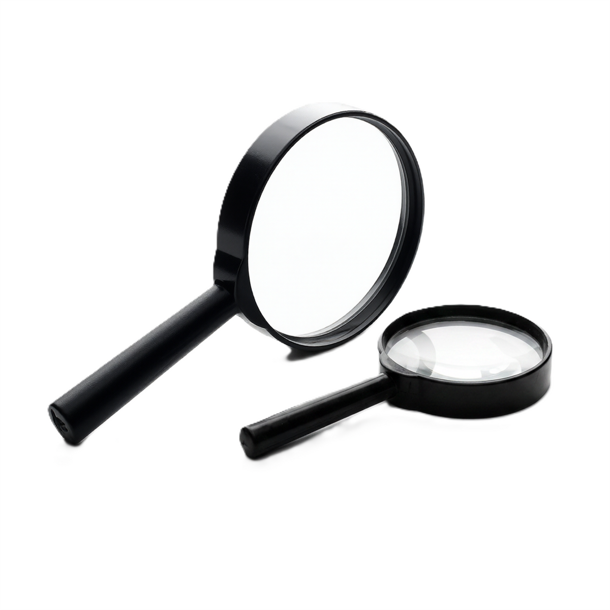 2pc Magnifying Glass Set 2x Handheld Magnifier Reading Hobby Craft Inspection