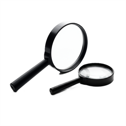 2pc Magnifying Glass Set 2x Handheld Magnifier Reading Hobby Craft Inspection