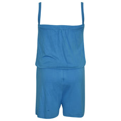 Kids Girls Plain Color Playsuit Trendy Summer All In One Jumpsuit New Age 5-13 Y