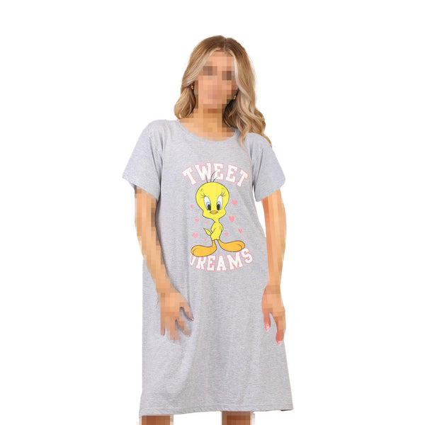 A2Z Ladies Nighties Officially Licensed Looney Tunes Tweety Nightshirt Dress