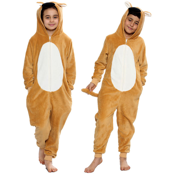 A2Z Onesie One Piece Kids Animal Pyjamas Shepherd Sleepsuit Costume Girls Boys