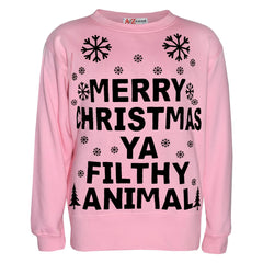 Merry Christmas Unisex Ya Filthy Jumper Sweatshirt Ya Filthy Animal For Adults